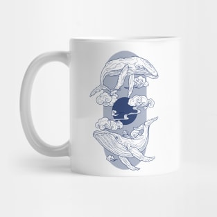 Space Whale - Navy Mug